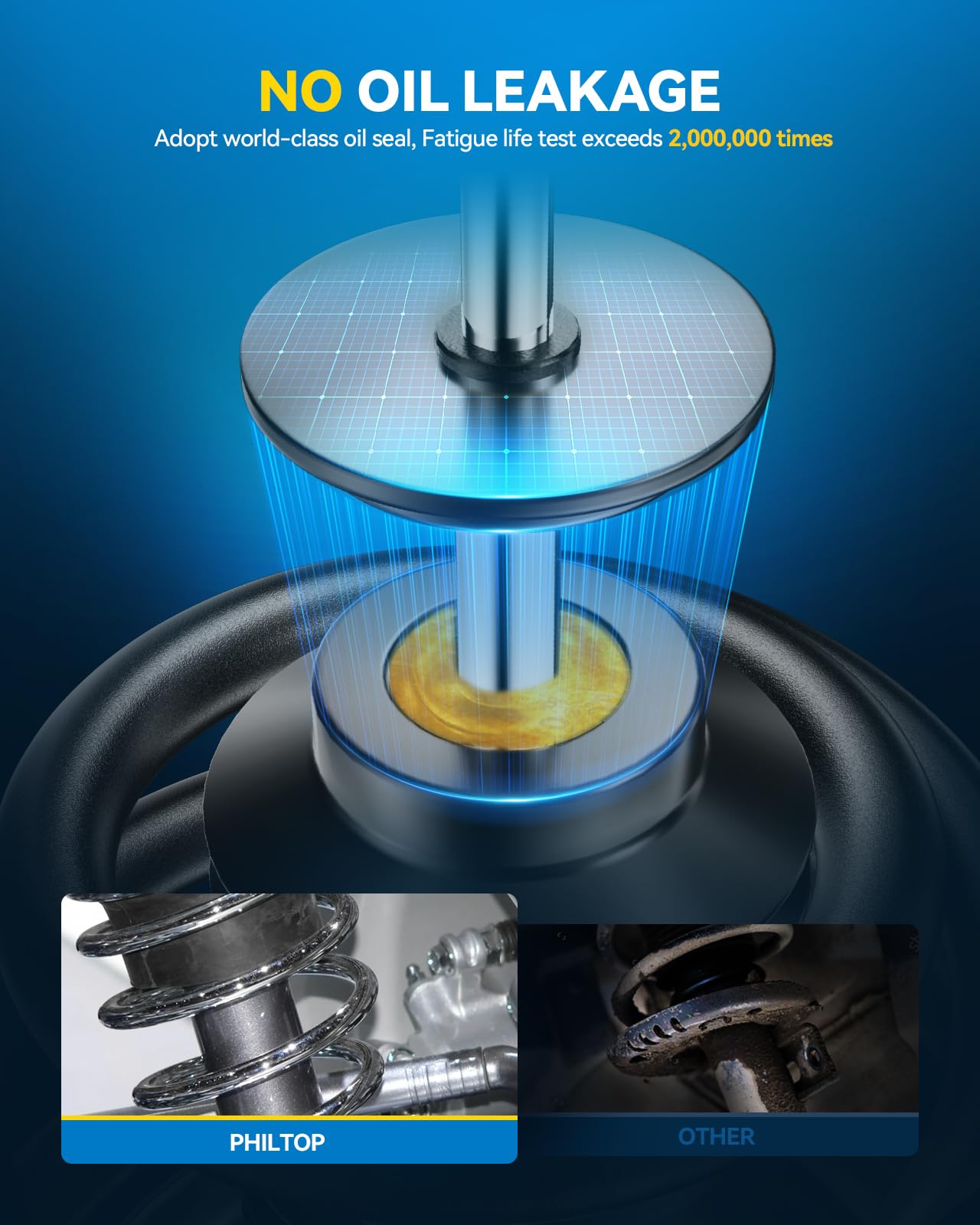 Philtop Front Complete Struts Shock Absorber For Tribute 2001-2006, Tribute 2008-2011, Mariner 2005-2011, Escape, Quick Suspensi