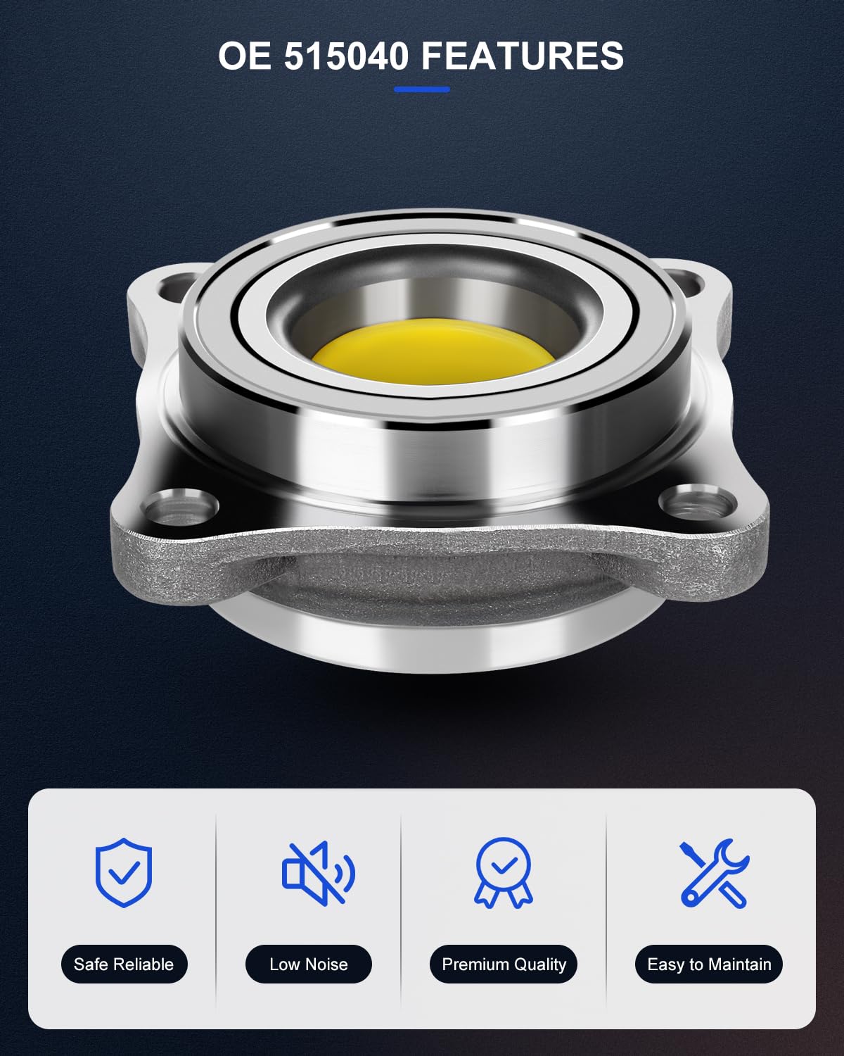 ECCPP Replacement for Wheel Bearing Hub 515040 Hub Bearing Assembly Hub Assemblies Front Axle for Lexus GX460 GX470 Base Model f