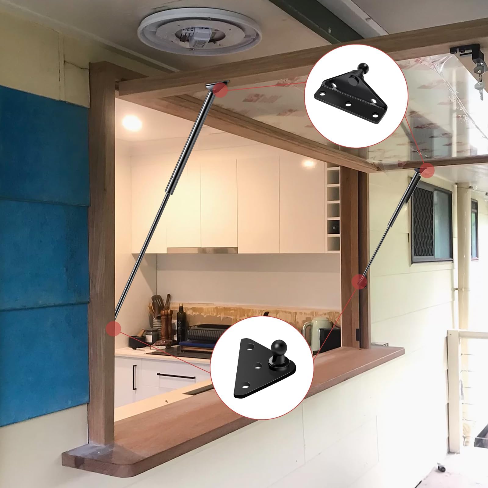 Qty (2) Spd-Gsni-2300-150 20In 150Lb/667N Universal Gas Strut ???????? ???????????????? ??????????????-Shock Lift Support For Lg