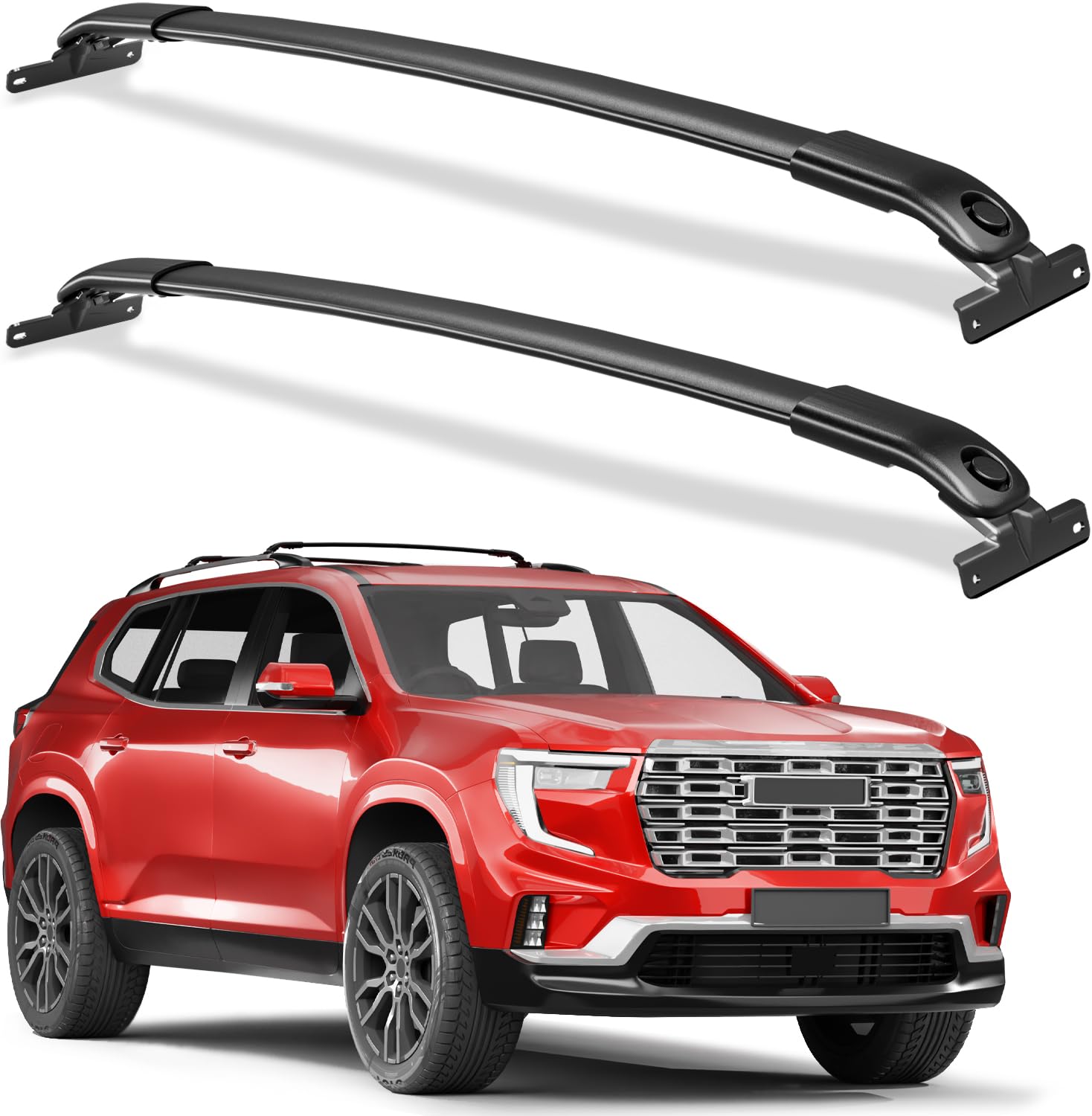 Wonderdriver 220lbs Roof Rack Cross Bars Compatible with GMC Acadia 2024 2025 (with Side Roof Rails), Heavy Duty All-Metal Alumi
