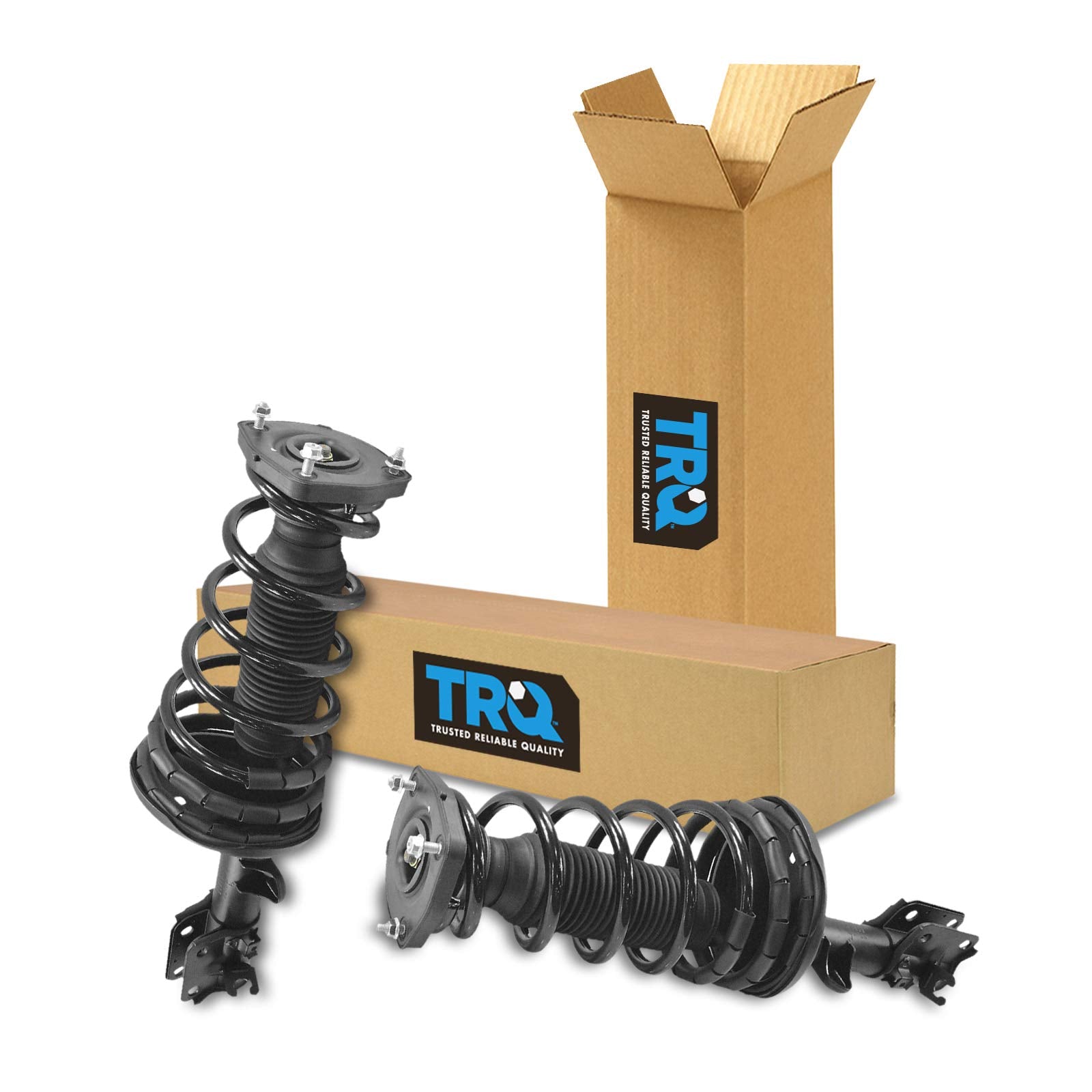 Trq Rear Strut & Coil Spring Assembly Set Driver & Passenger Sides Compatible With 05-09 Hyundai Tucson 05-10 Kia Sportage