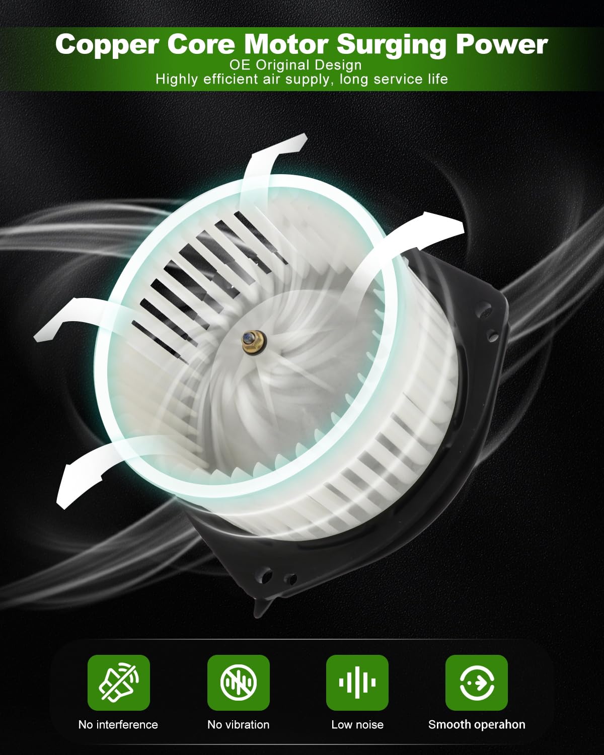 Scitoo Hvac Heater Blower Motor With Fan Cage Front 700159 For Buick For Park Avenue V6 3.8L 2000 2001 2002 2003 2004 2005