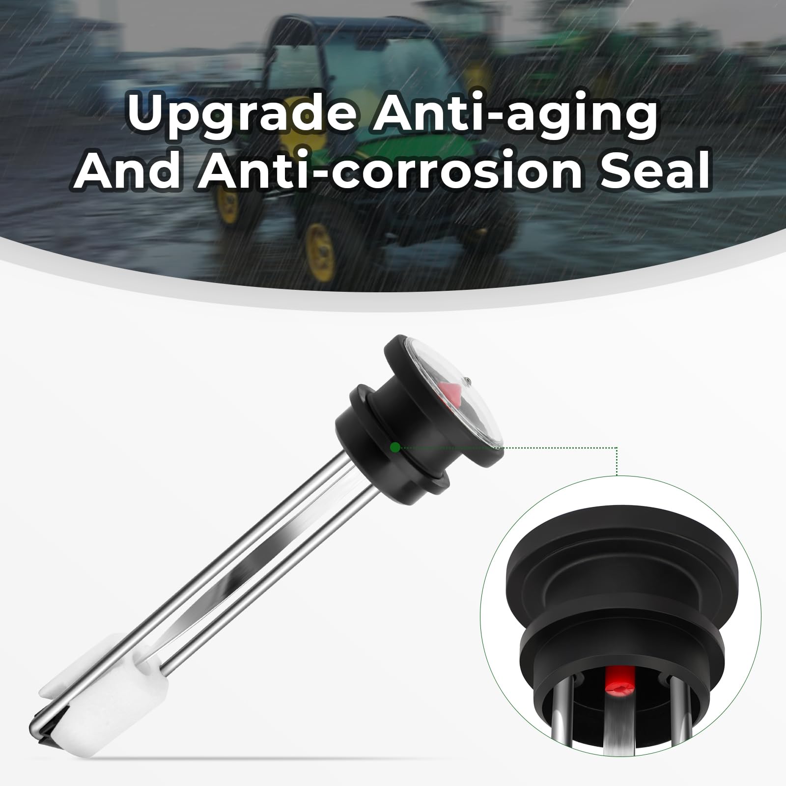 Fuel Gauge Gas Cap For John Deere Gator Hpx Xuv 620I 625I 825I 850D 855D Diesel Gas