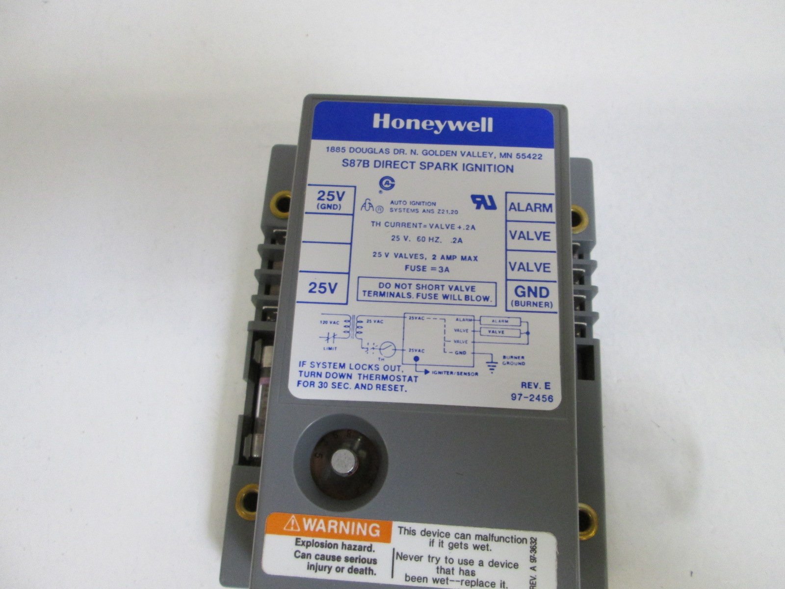 Honeywell, Inc. S87B1008 Direct Spark Ignition Module, 6 Sec Trial Time
