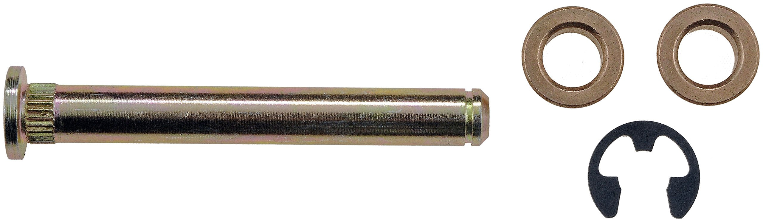 Dorman 38438 Door Hinge Pin And Bushing Kit - 1 Pin, 2 Bushings And 1 Clip Compatible With Select Ford / Lincoln / Mercury Models , Black