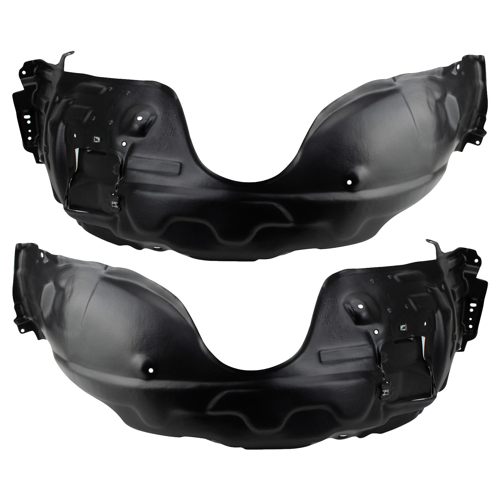 Trq Front Inner Fender Liner Set Compatible With 2007-2009 Lexus Es350 Lx1250116 Lx1251116