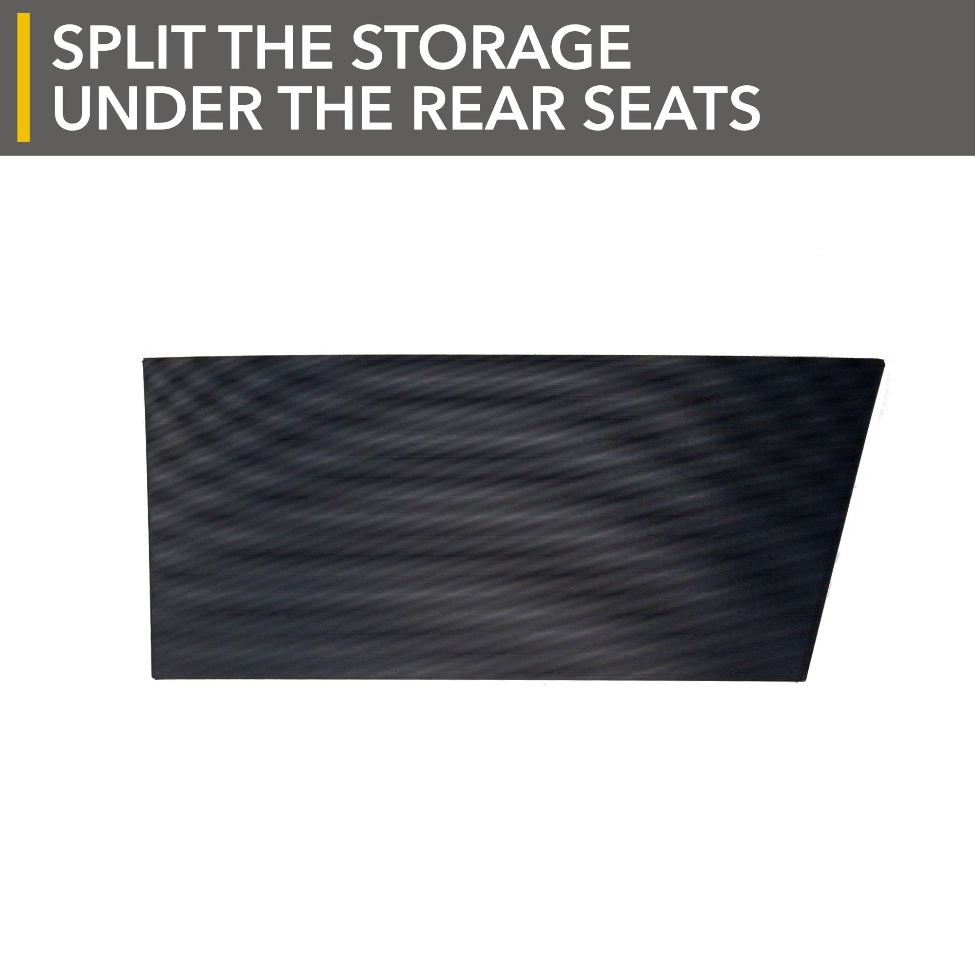 Twraps Custom Backseat Storage Organizer For Rivian R1T - Modular Underseat Partition Dividers (Pack Of 2) For Rear Seat Cargo C