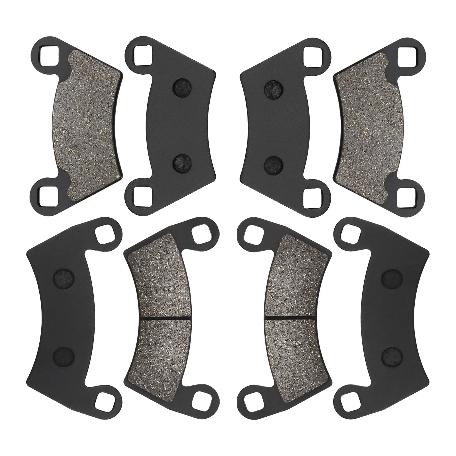 Front And Rear Brake Pads For Polaris Ranger 500 570 800 700 900, Rzr 900 Xp, Ranger 900 Xp, Ranger 800 Xp 4X4, Ranger Xp 700, Rzr 4 800, Rzr 900, Ranger 500 Crew, Ranger Diesel, Ranger Ev