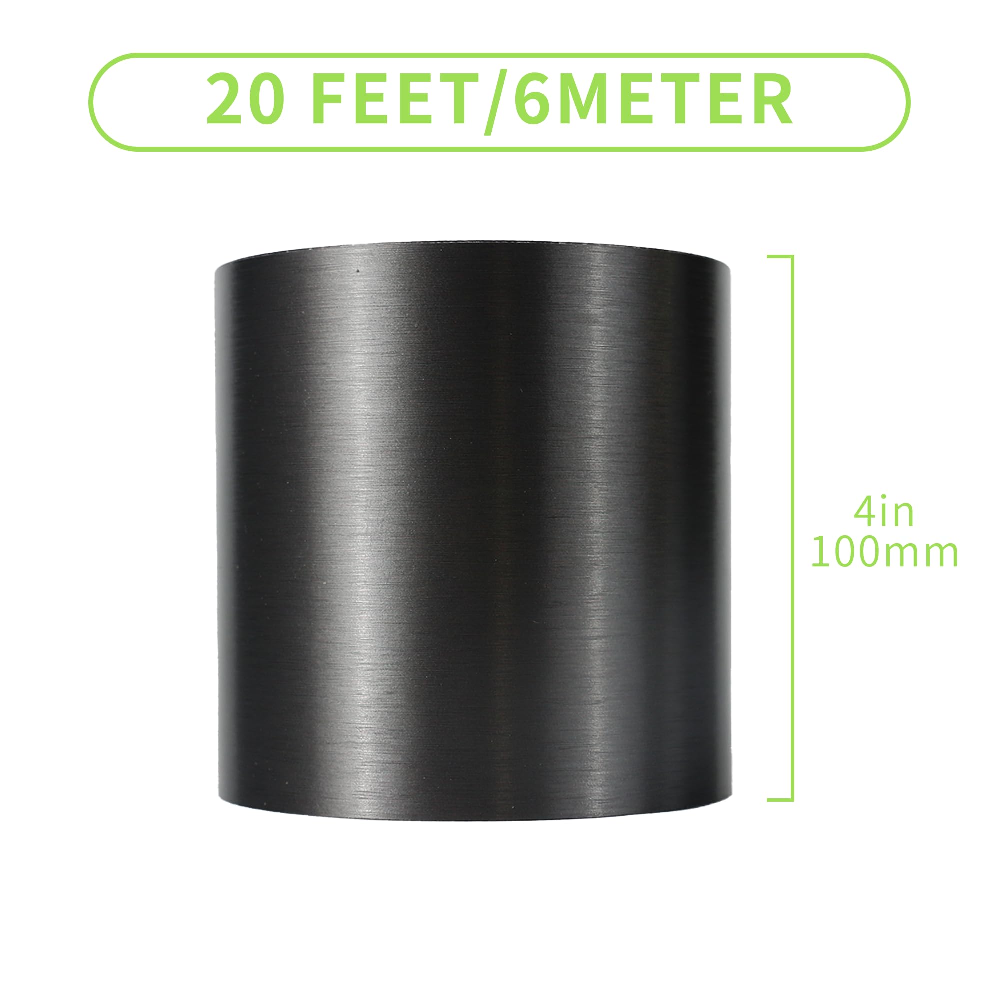 Lzlrun Free Tool Kit Black Satin Metallic Brushed Vinyl Tape Diy Roll For Black Out Chrome Delete Window Trim Door Trim (3Inches