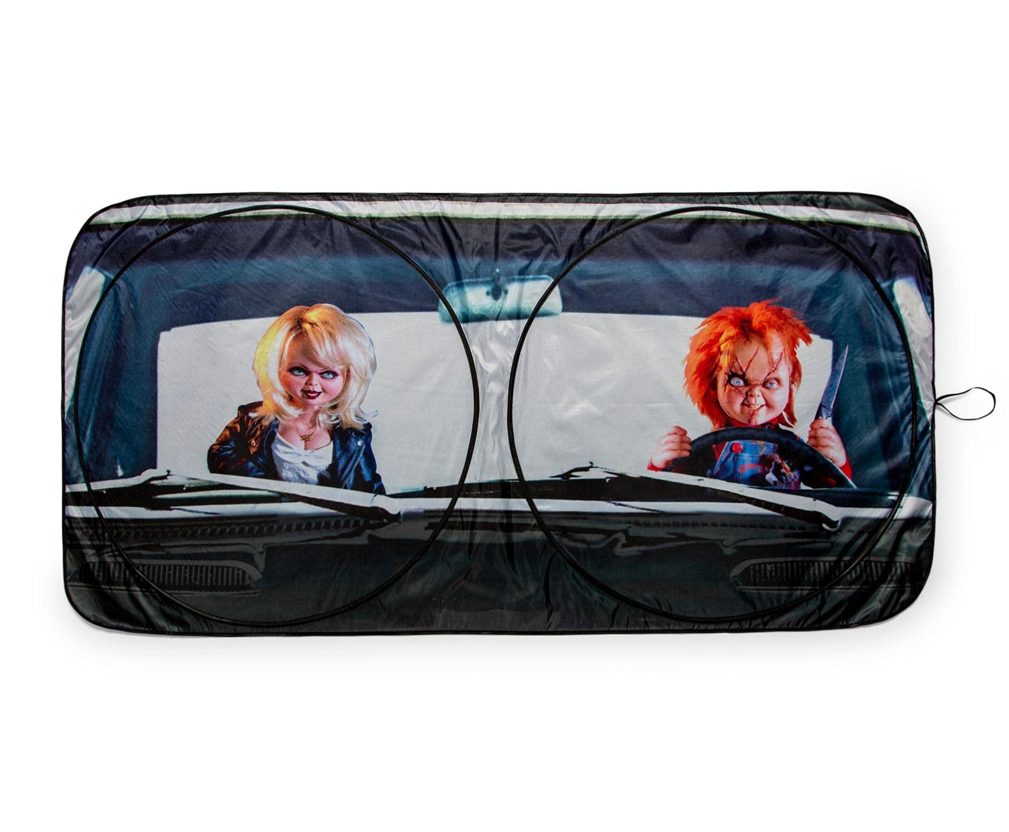 Surreal Entertainment Child'S Play Chucky Horror Movie Sunshade For Windshield | Foldable Sun Visor Protector For Cars, Trucks, 