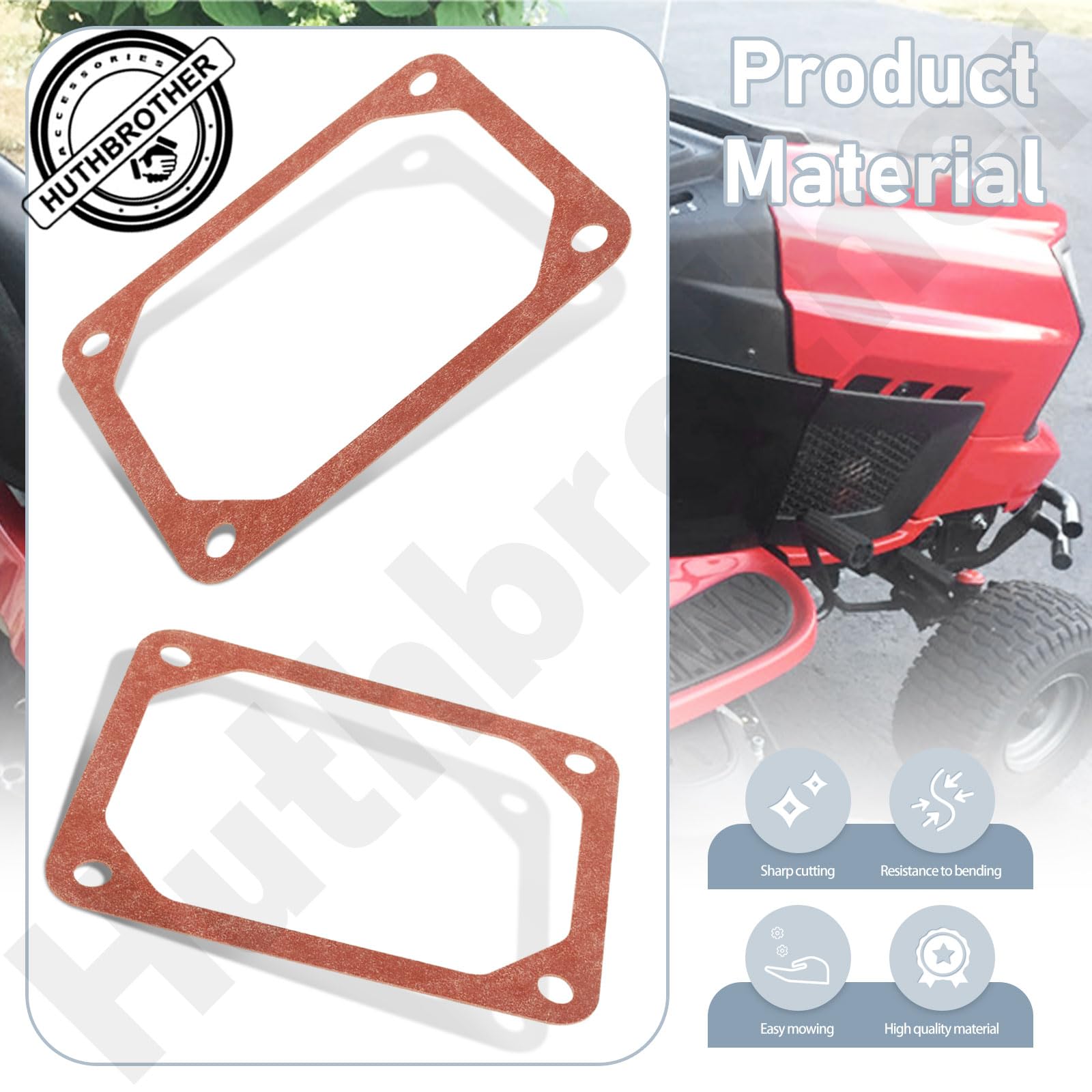 690971 Rocker Valve Cover Gasket - By Huthbrother, For Bs 273486 Oil, Heat Resistant Fits 690971 273486 Lg690971 698745 475-452 405777 406677 407777 (4)