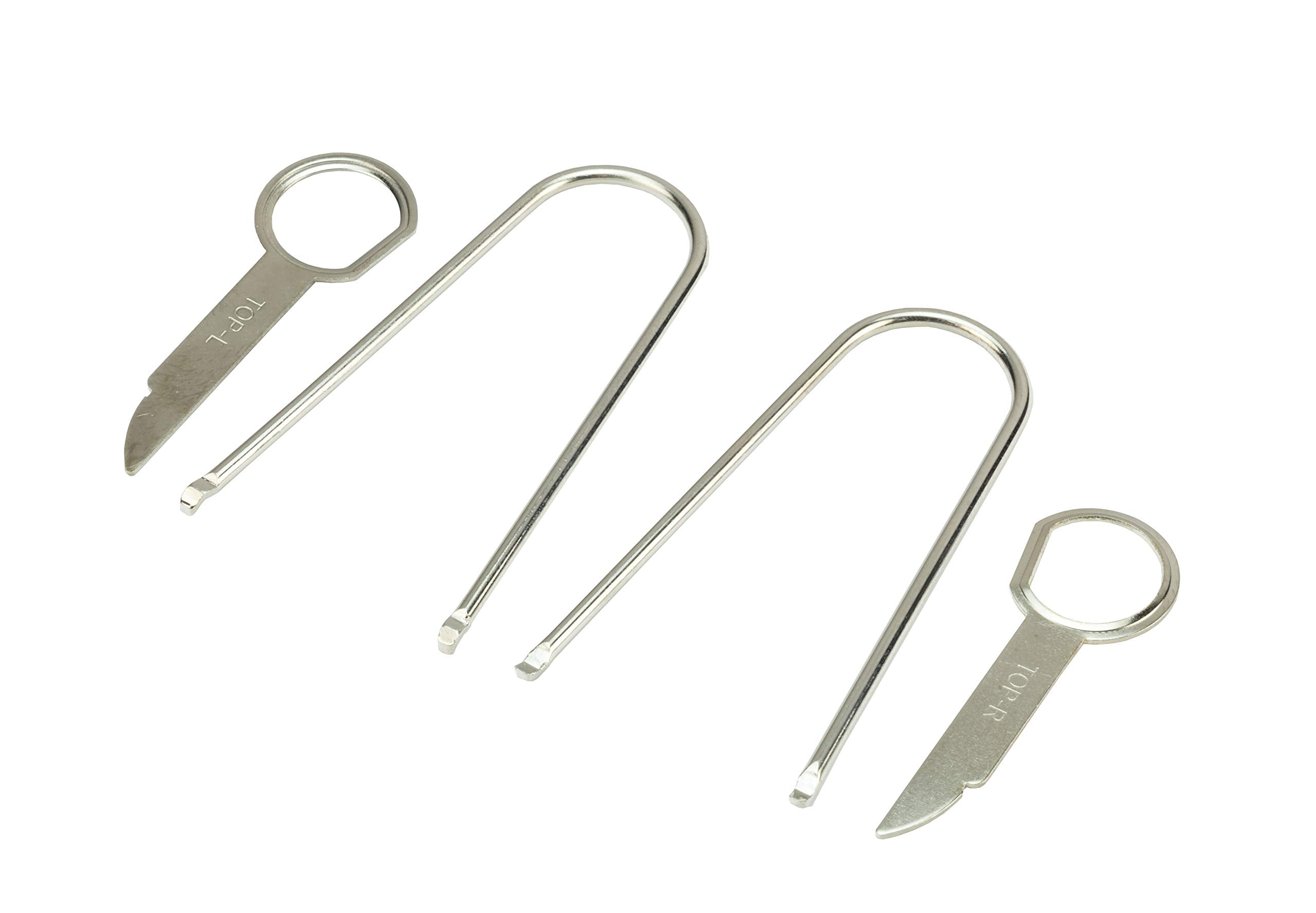 Scosche Dt1 Automotive Car Radio Din Removal Tool Kit - Essential Factory Radio Removal Keys - Stereo Removal Pry Tool Set - Audi, Ford, Mercedes, Vw And More - Compact Car Audio Installer Equipment