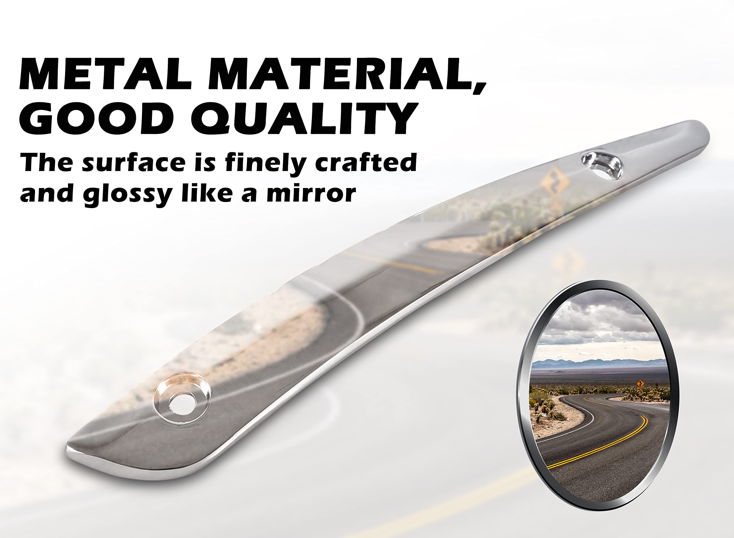 VEISUTOR Chrome Windshield Side Trim for Road Glide 15-23, Motorcycle Split Windshield Trim Windscreen Trim for Harley Road Glid