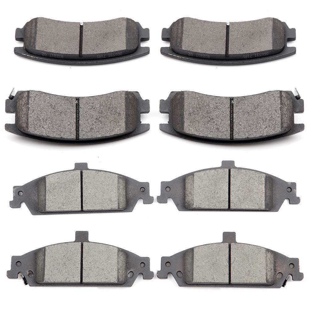 Ceramic Brake Pads Kits,Scitoo 8Pcs Brakes Pads Set Fit For 1999-2004 For Oldsmobile Alero,1999-2005 For Pontiac Grand Am