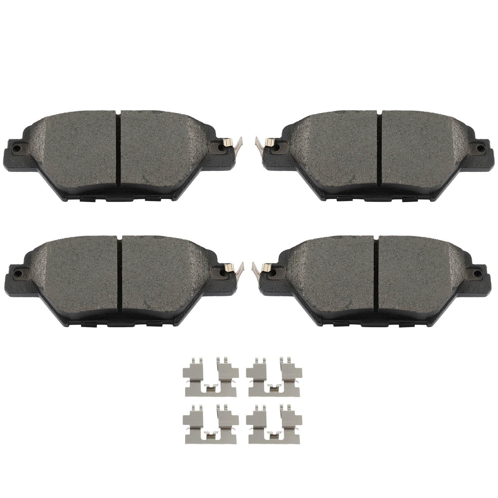 SCITOO D1934 Rear Ceramic Brake Pads Sets w/Hardware Replacement For Mazda For CX-9 2016-2023