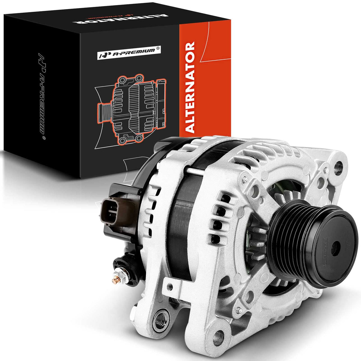 A-Premium Alternator Compatible with Toyota Highlander 2008-2013, Avalon 05-18, Venza 09-15 & Lexus ES350 07-18, RX350 07-09, V6