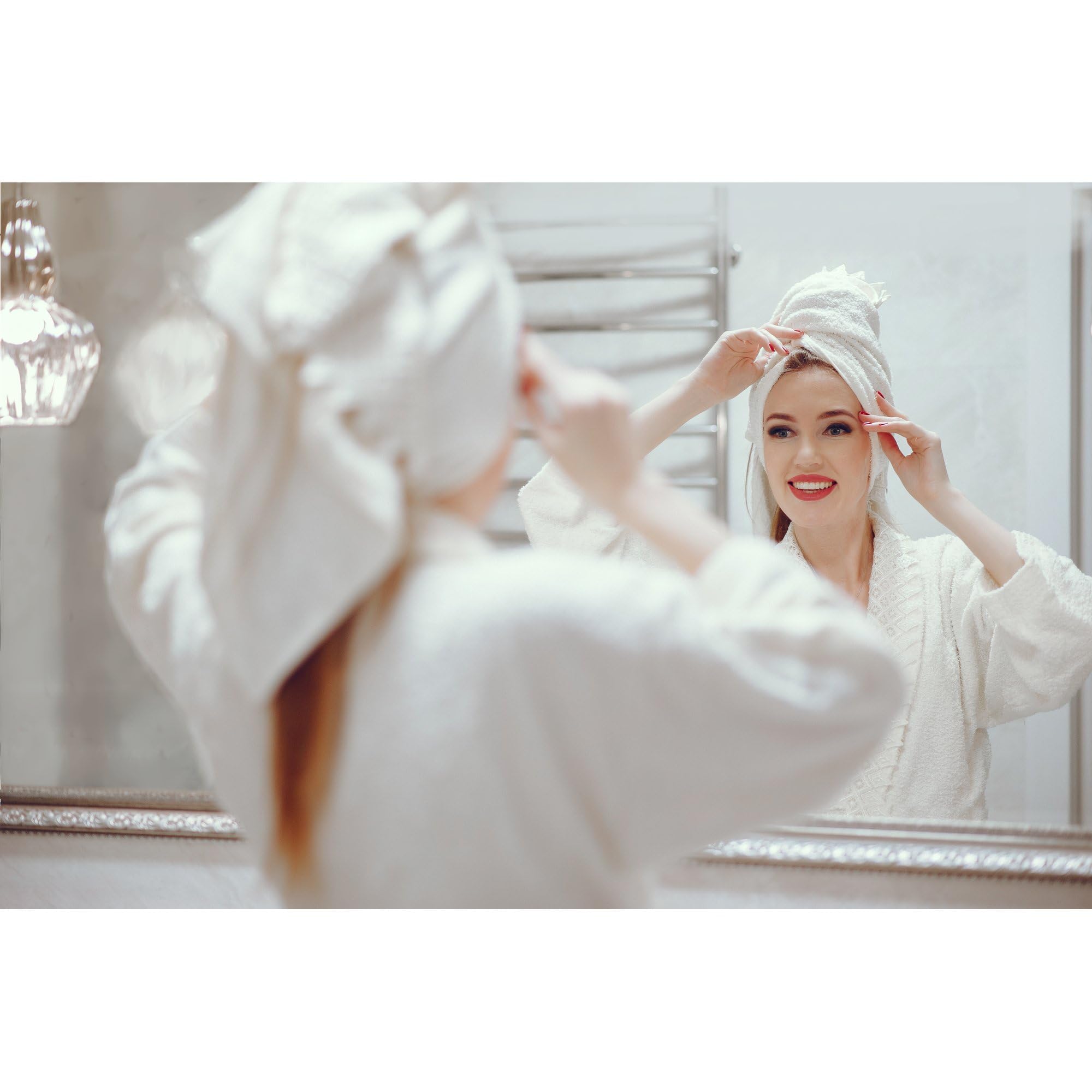 Warmlyyours Clearlyyou Mirror Defogger Circular 20X20 In. Self-Adhesive Electric Steam And Fog Remover For Existing Bathroom Wal