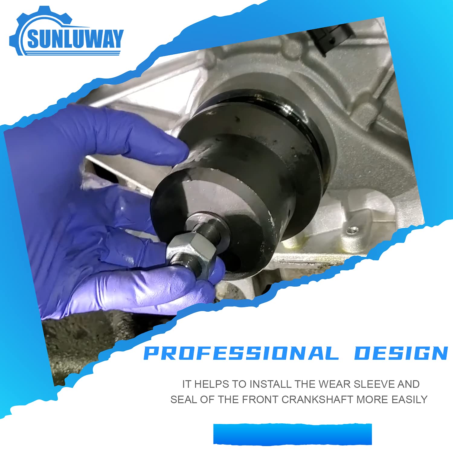 303-1509 & 303-1509-01 6.7L Front Crankshaft Seal Installer Tool, Fits for 2011-2021 Ford Super Duty F-250/350 /450/550, 6.7L Po