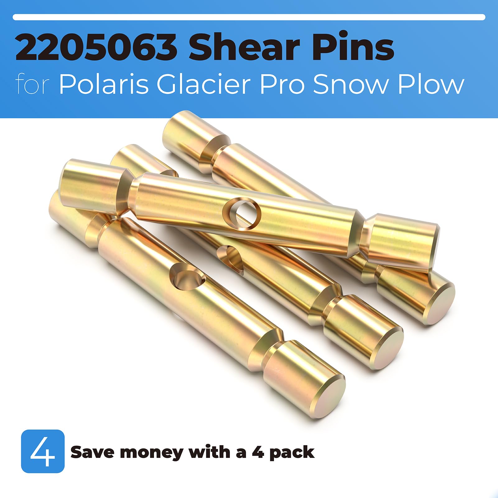 PalpitateC 2205063 Shear Pin Compatible with Polaris ATV 2015-2019 Sportsman fits Polaris ATVs Snow Plow Glacier plow Parts for