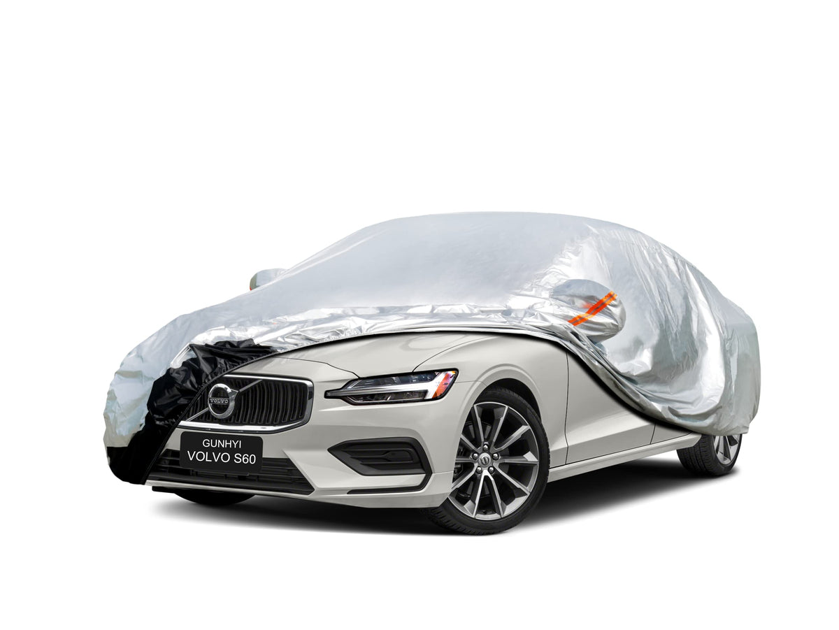Gunhyi Car Cover Custom Fit Volvo S60 (2018-2025) Waterproof For Automobiles, Oxford Sun Rain Dust Snow Protection (Ships From U