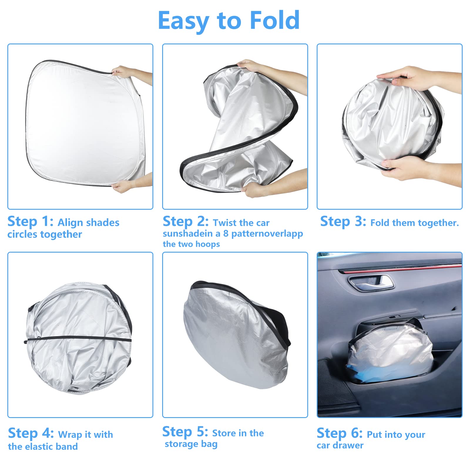 Windshield Sun Shade Window Sunshade Custom Fit Toyota Corolla Accessories 2025 2024 2023 2022 2021 2020 (Not For Corolla Cross)