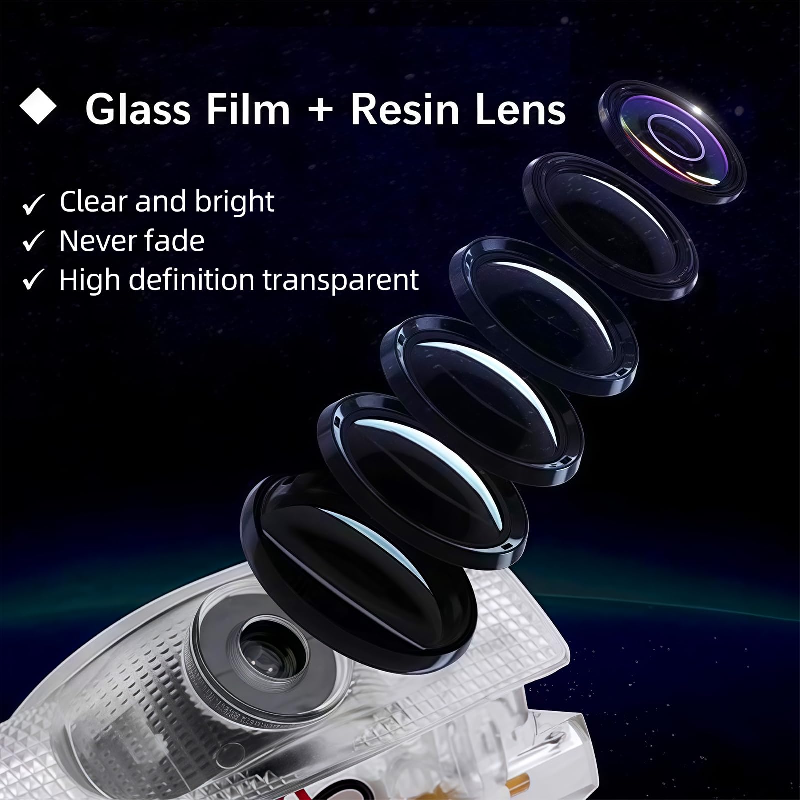 4Pcs Car Door Lights Logo Projector Compatible With Highlander/Camry/4Runner/Sienna/Corolla/Tundra/Prius/Venza/Prado/Sequoia/Rei