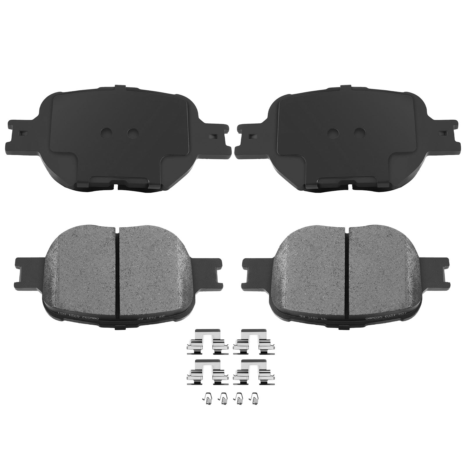 Automuto 4Pcs Front Ceramic Disc Brake Pads Set D817 For Scion Tc 2010,For Toyota Celica 2000-2005