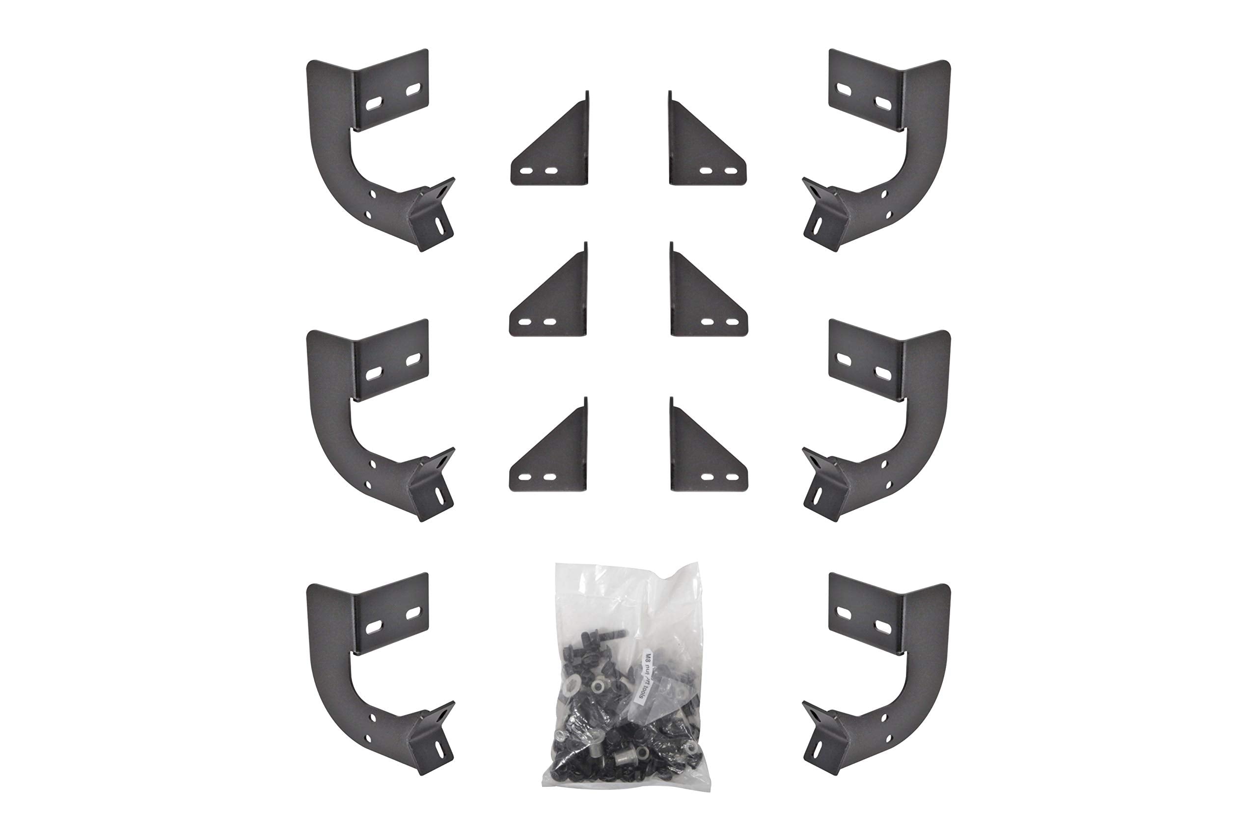 Dee Zee Dz 66336 Hex Side Step Bracket Kit, Black