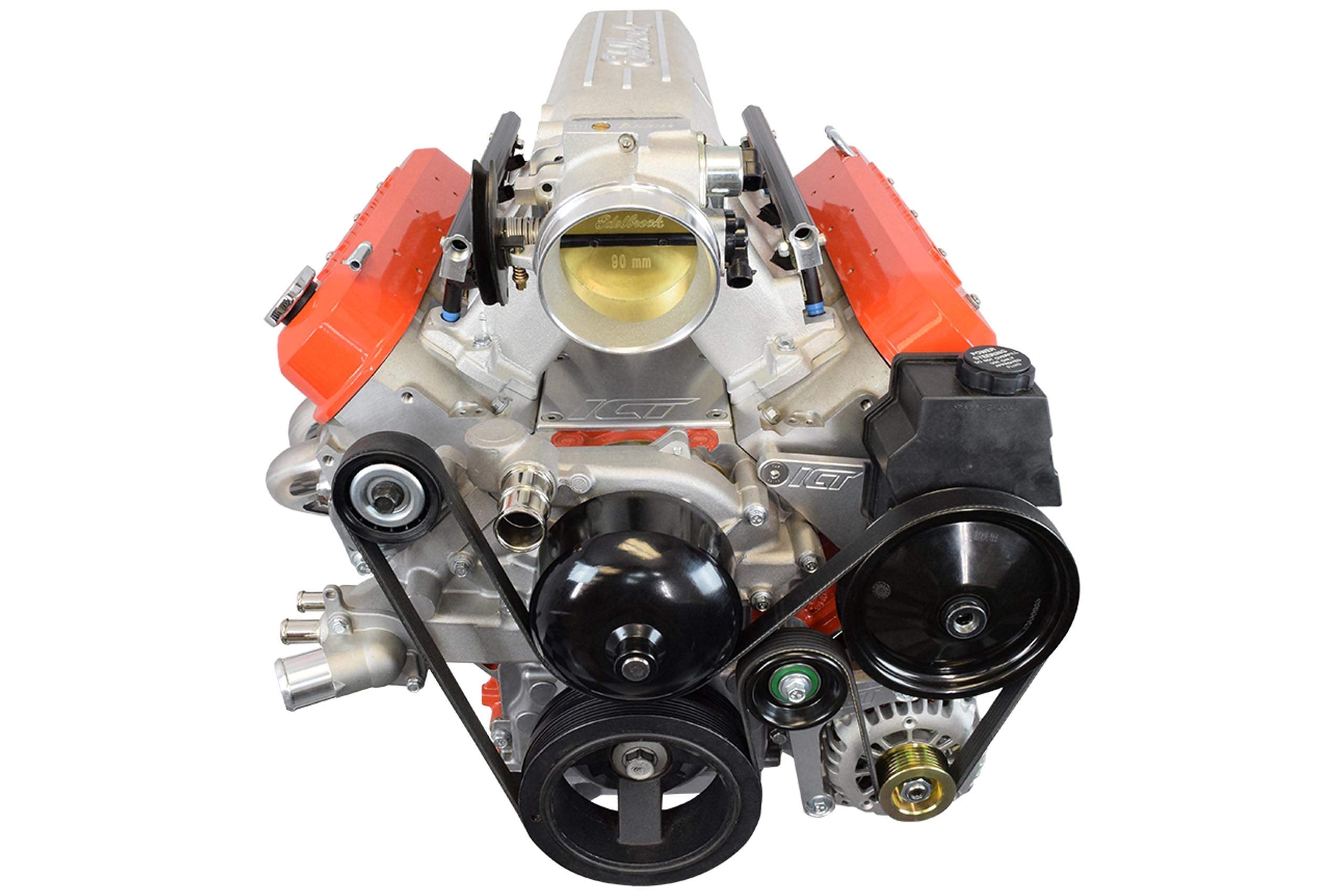 Ict Billet Ls Alternator Bracket Complete W/Idler Pulley Factory Low Mount Compatible With Chevy Camaro Gto Cnc Machined Aluminu