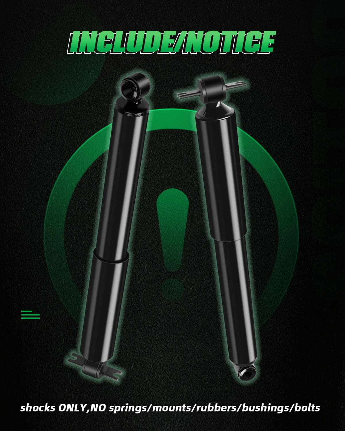 For Jeep Auto Shocks (Rear, 2Pcs), Scitoo Shocks Absorbers Assemblies Set Fit For 1984-2001 For Jeep Cherokee,1984 1985 1986 198