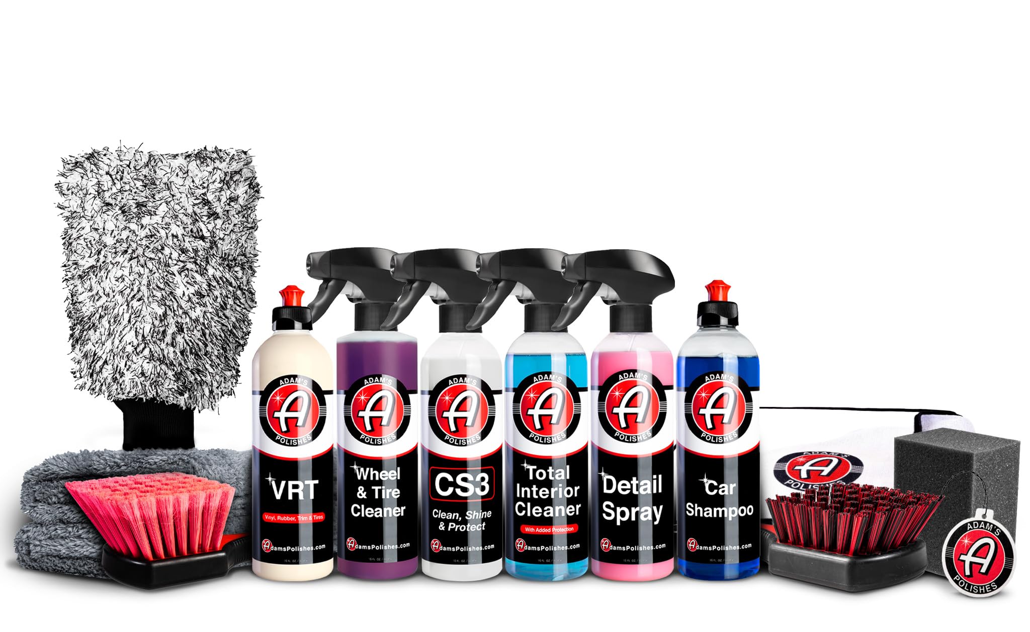 Adam'S Polishes Essential Car Wash Kit (14-Item) - Auto Detailing Car Care Cleaning Kit Car & Truck Lovers, Dads, Moms And Diyer