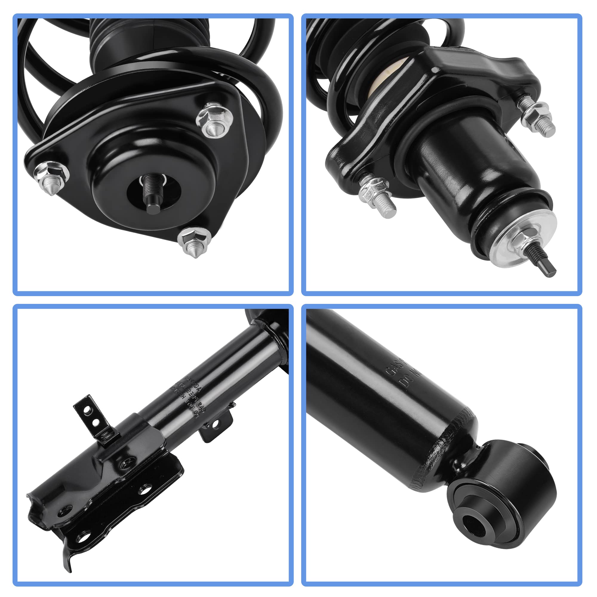 Yitamotor Front & Rear Struts Complete Strut Shocks Suspension Compatible With 2007-2012 Dodge Caliber, 2007-2014 Jeep Compass,