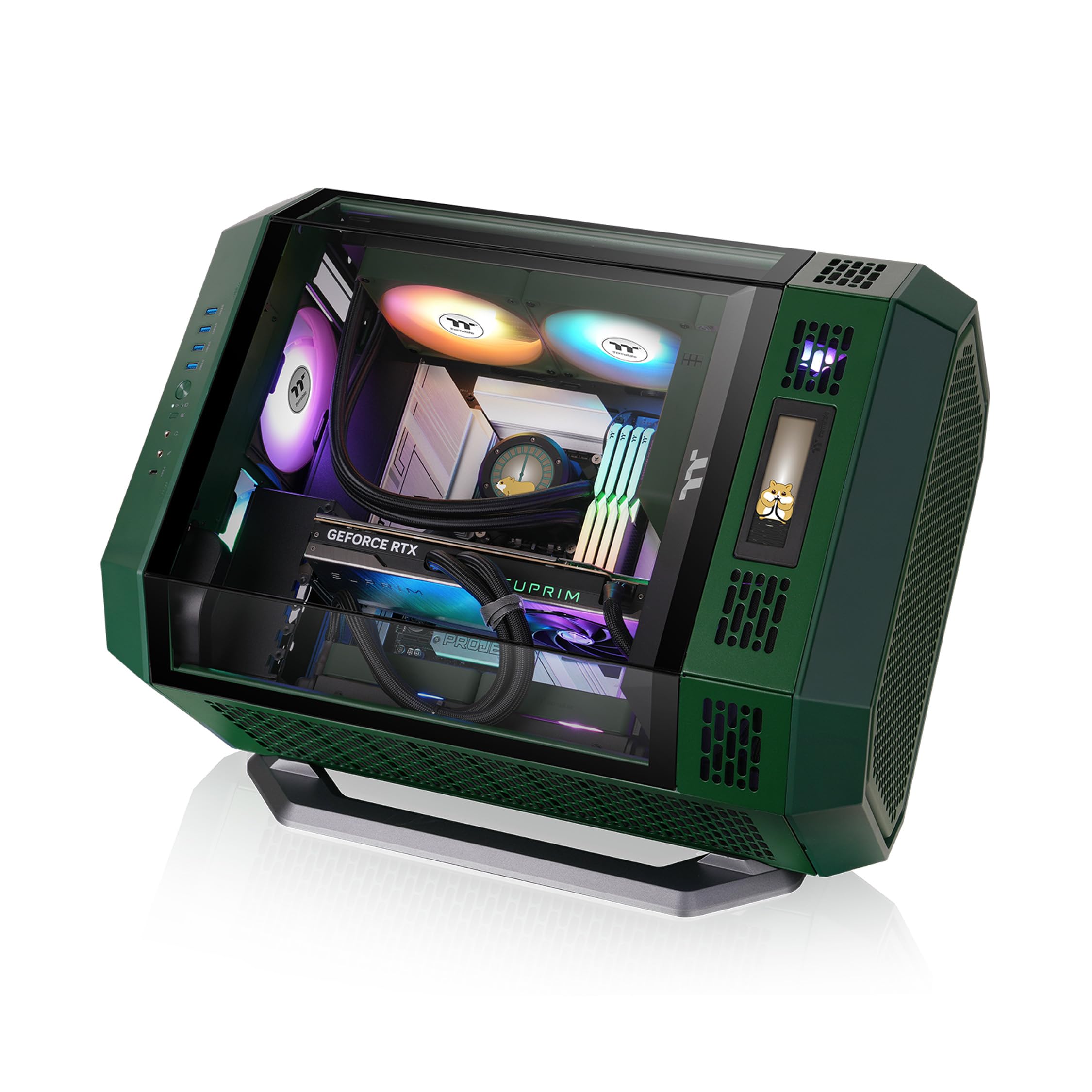 Thermaltake Tower 600 Series Horizontal Display Chassis Support Stand; Racing Green; Ac-076-Ondnan-A1