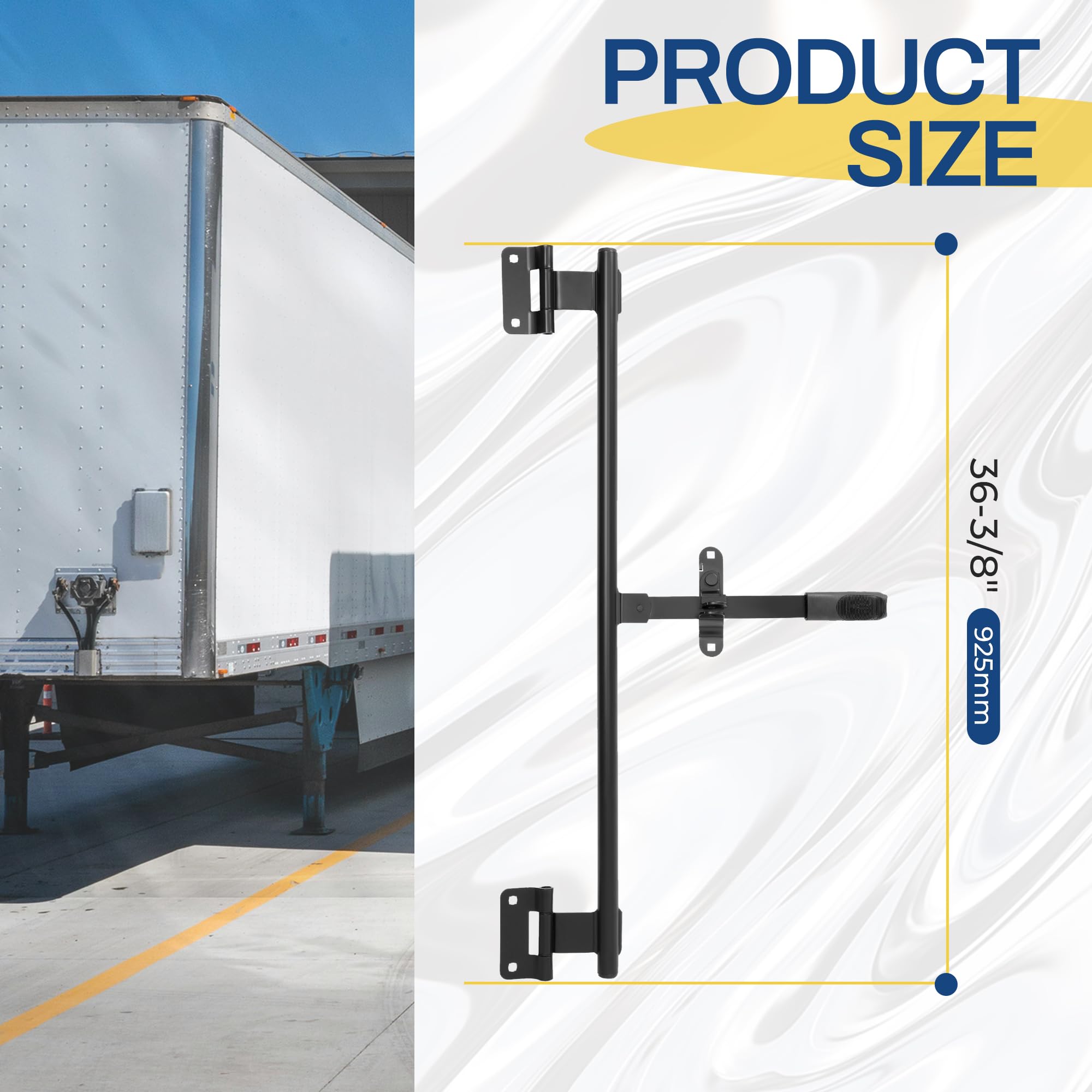 KUAFU 36 Trailer Cam Bar Compatible with Cargo Trailer Swing, Folding Ramp, RV Hauler Fold Down, Cargo Trailer Door Lock Trail