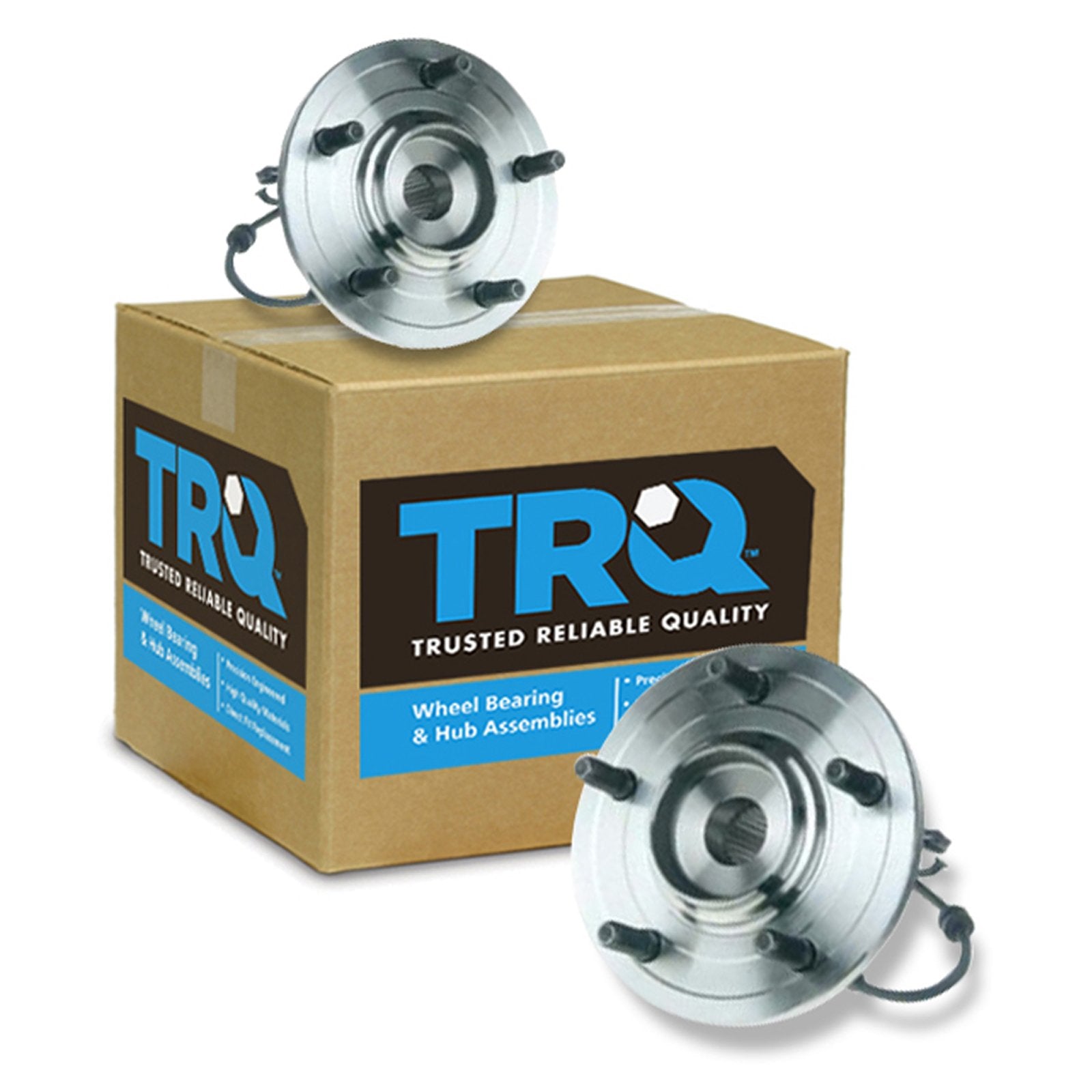 Trq Rear Wheel Hub Bearings Assembly Set Compatible With 2004-2006 Chrysler Pacifica