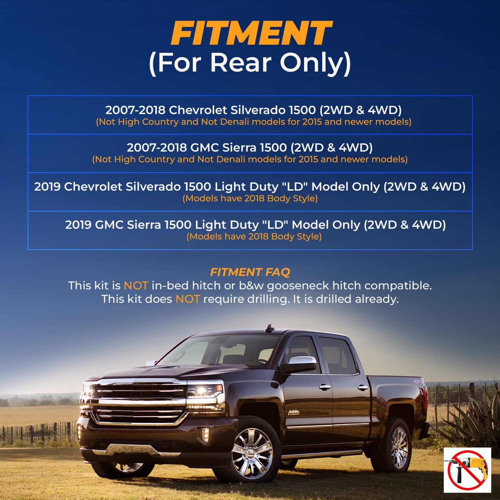 TORQUE Airbag Air Bag Suspension Kit for 2007-2018 Chevrolet Chevy Silverado 1500 and GMC Sierra 1500 2WD 4WD Rear Helper Bag Sp