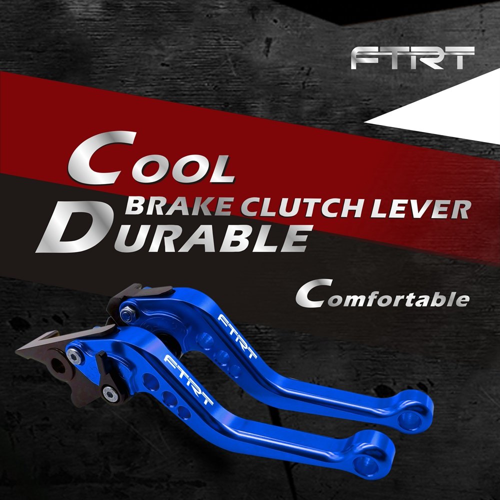 Ftrt Short Brake Clutch Levers Compatible With Mt-07 Fz-07 Mt-09 Fz-09 2014-2020/ Xj6 Diversion 2004-2015/ Fzs1000 Fz1 Fazer 06-