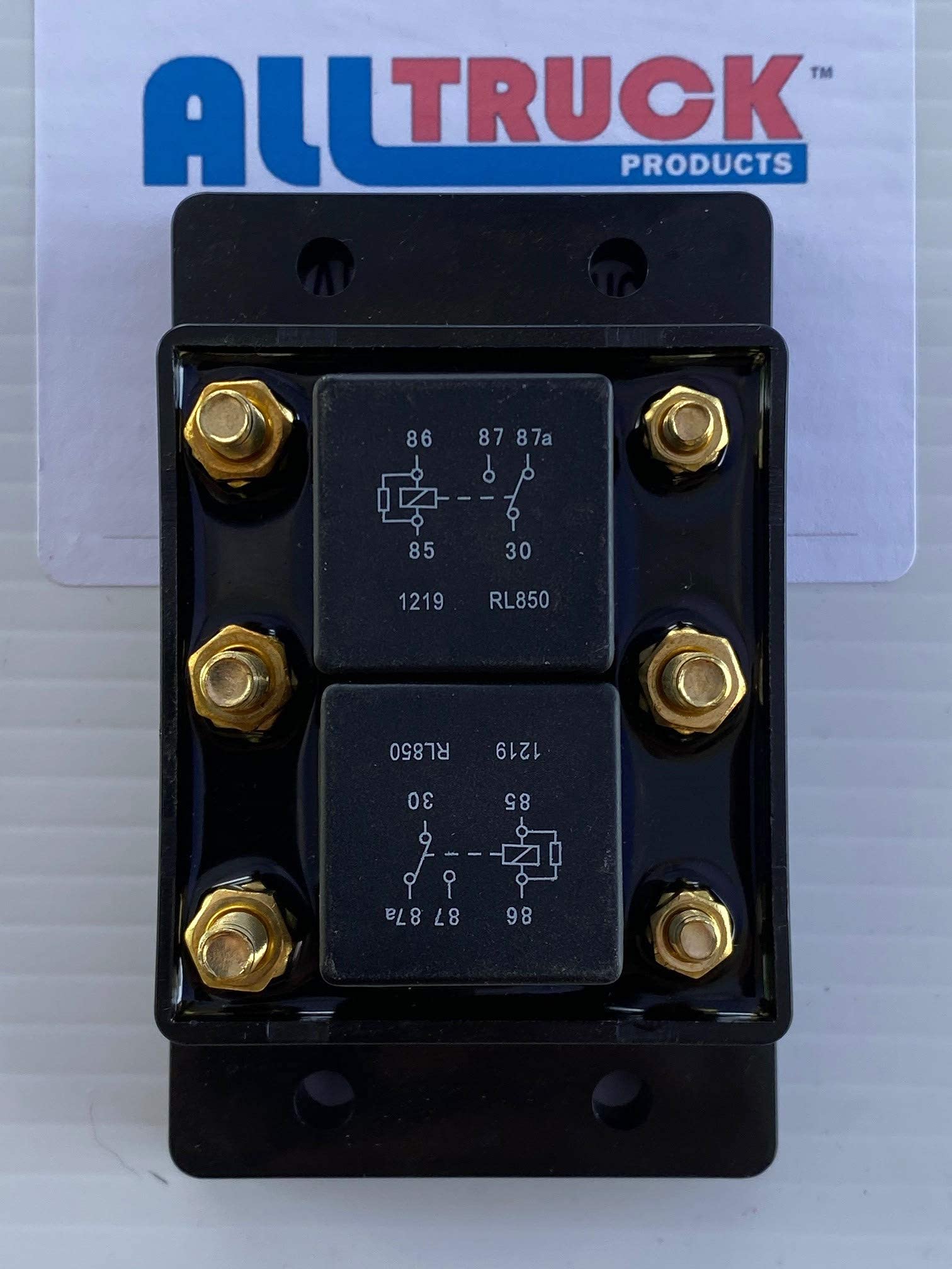 Relay For Tarp Or Winch Motor, Snow Plow, Lift - Forward Reverse Relay Module Six Terminal 12Vdc 80 Amps By All Truck Products