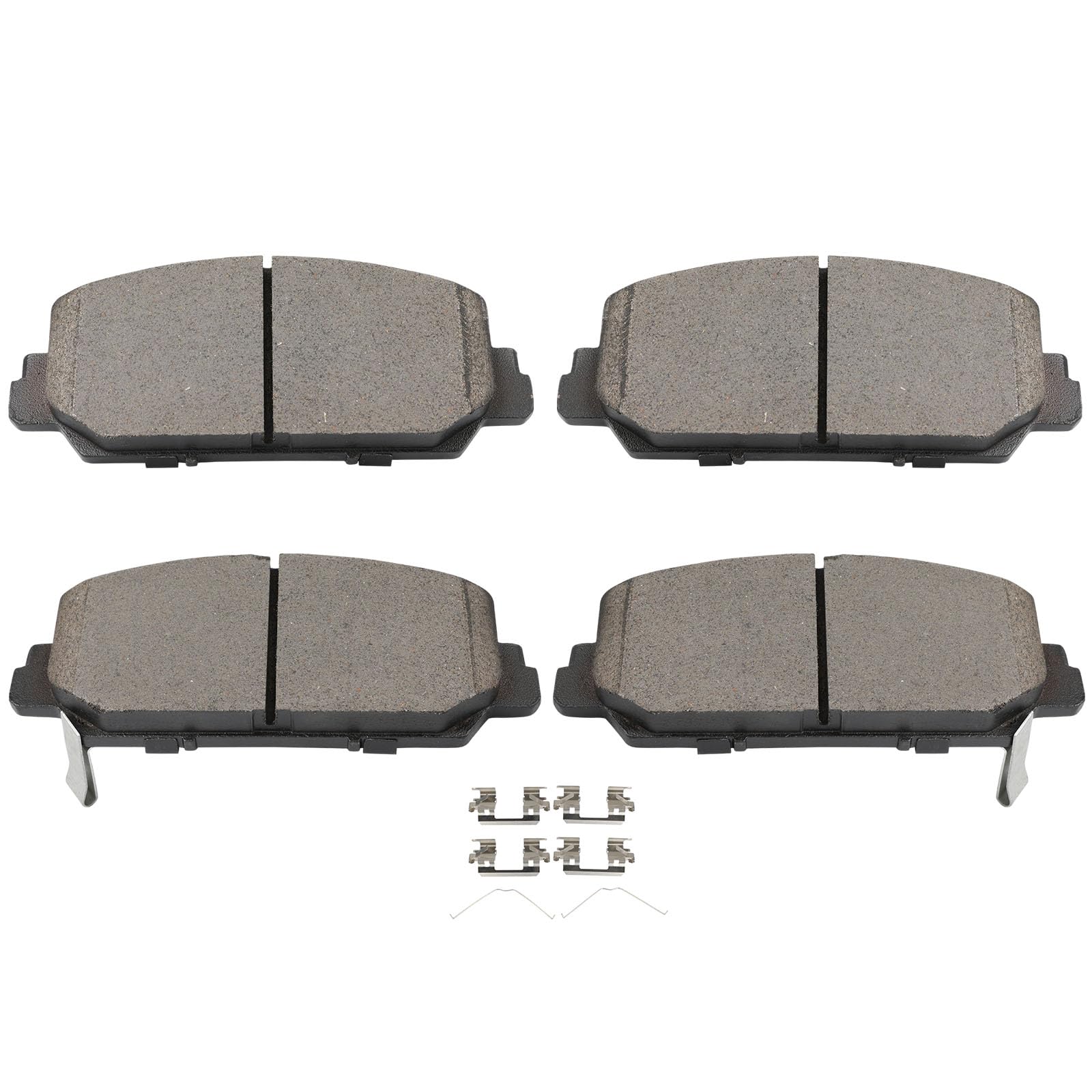 Scitoo D1697 Ceramic Brake Pads Set - Front W/Hardware Replacement For Acura Ilx 2016-2022, Rdx 2014-2018, Rlx 2014-2020, Honda