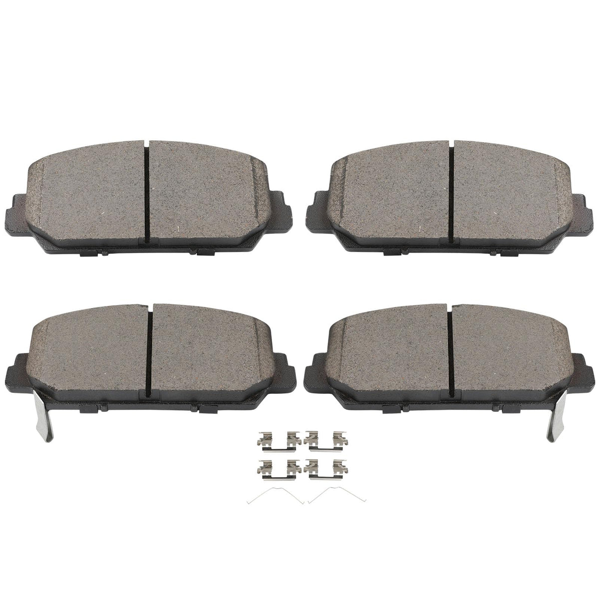 Scitoo D1697 Ceramic Brake Pads Set - Front W/Hardware Replacement For Acura Ilx 2016-2022, Rdx 2014-2018, Rlx 2014-2020, Honda