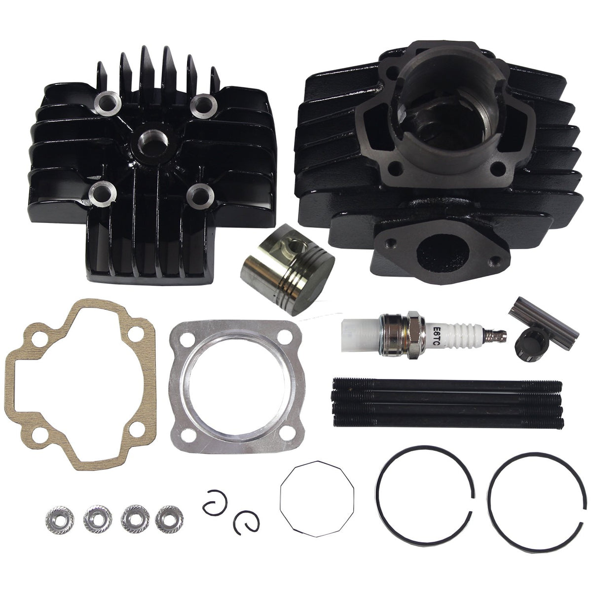 Jdmspeed New Cylinder Piston Gasket 40Cc Big Bore Top End Kit Replacement For Yamaha Qt50 1979-1987 Pw 50
