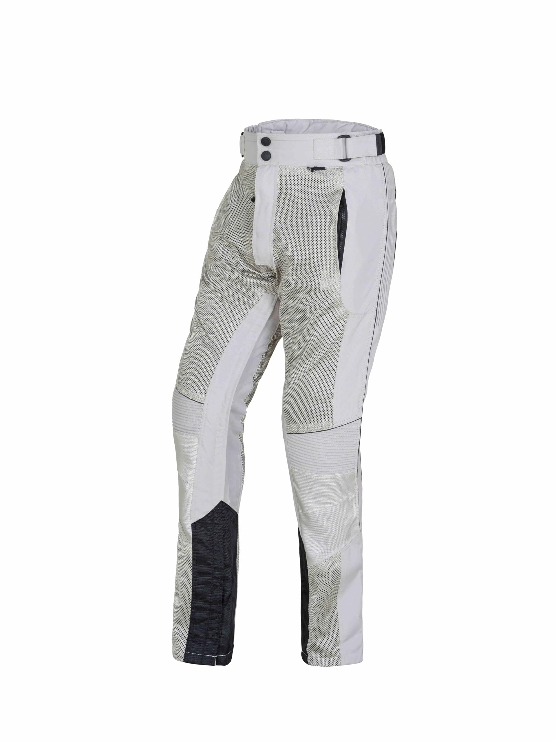Wicked Stock Mesh Motorcycle Pants With Armor - Adventure Riding Gear - Motocross Pants, Gray