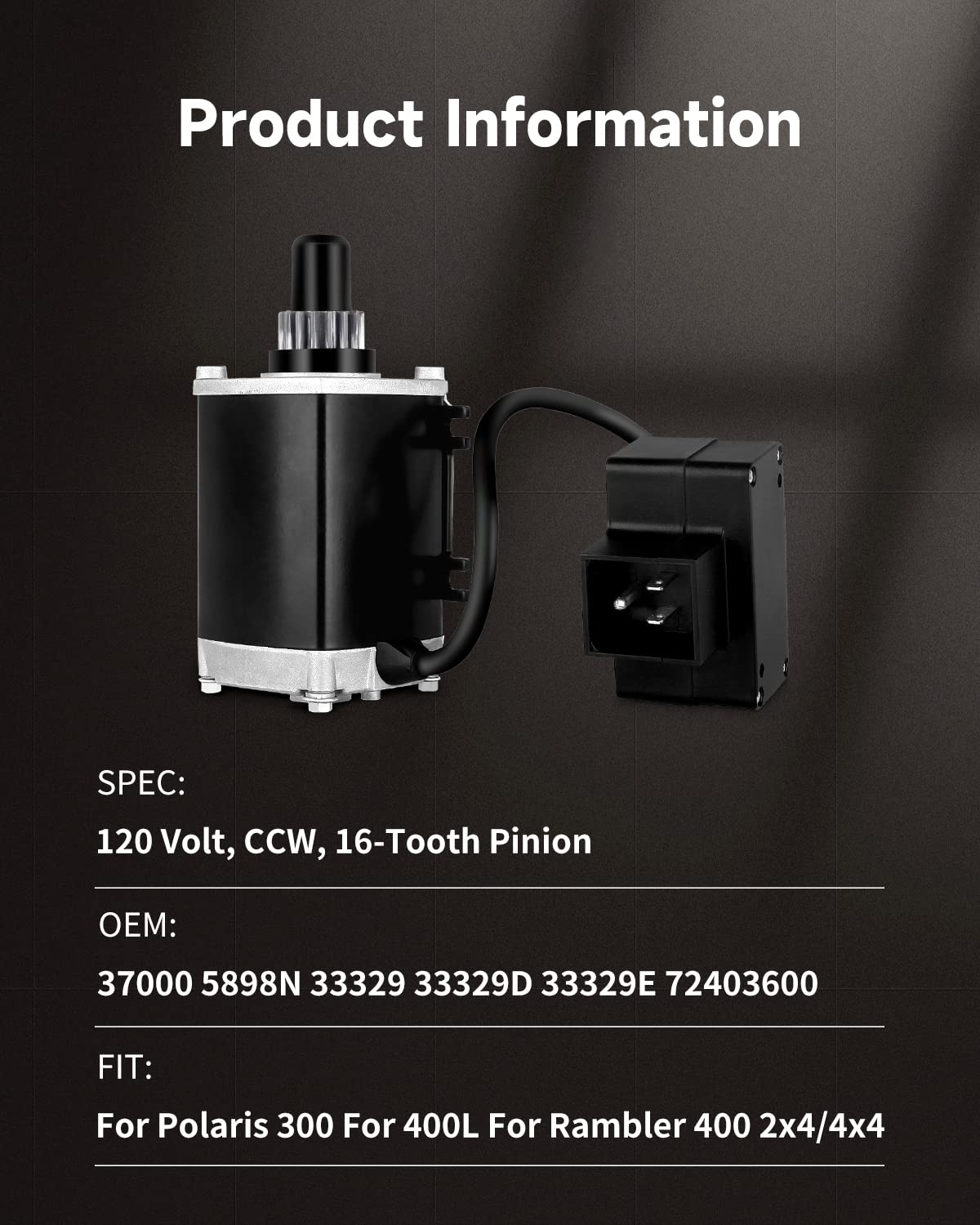 OCPTY Tecumseh Starter Replacement fit for Snowblower and Snow Thrower 33329 33329C 33329D 33329E 37000