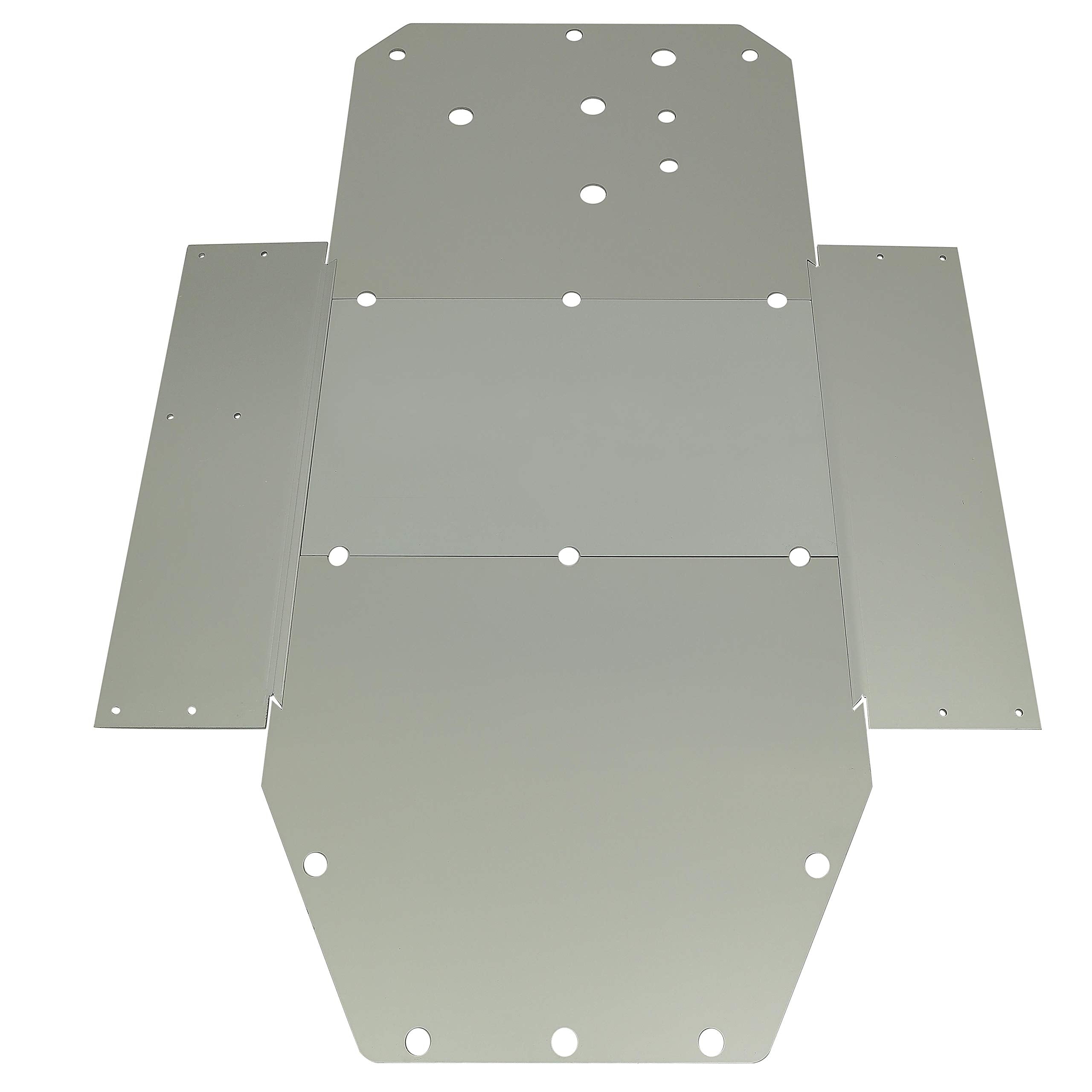 Ecotric Full Chassis Skid Plate Aluminum Compatible With 2008-2014 Polaris Rzr 800 Rzr-S 800 900 Rzr Xc