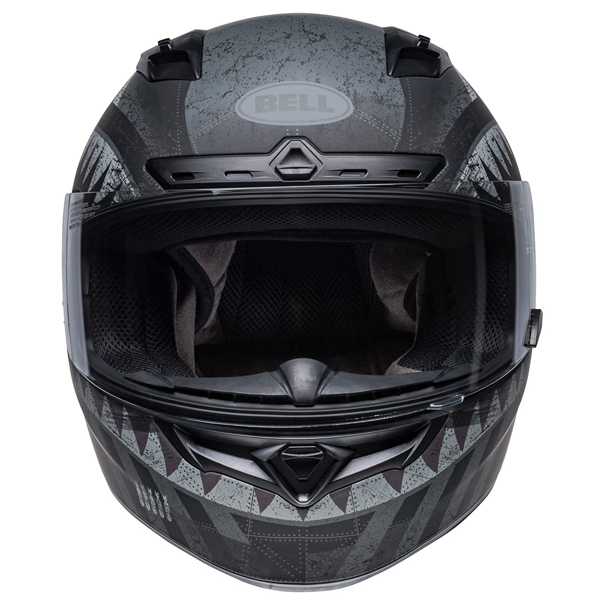 Bell Qualifier Dlx Mips Street Helmet (Devil May Care Matte Black/Gray - X-Large)