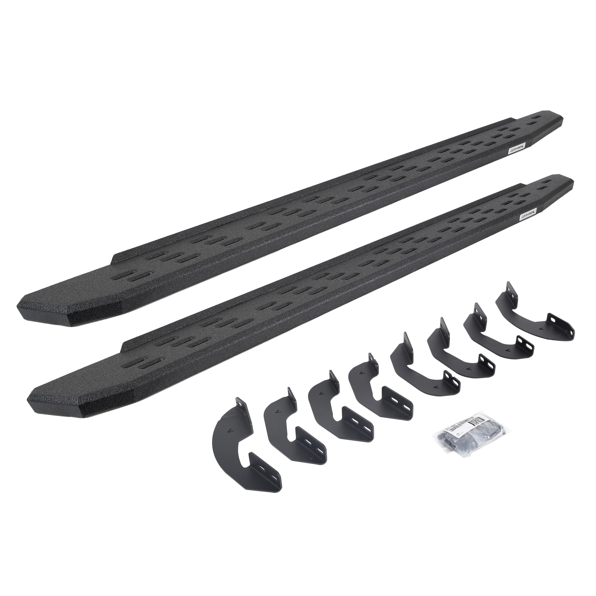 Go Rhino 69641580T Rb30 Running Boards With Mounting Bracket Kit - Double Cab For Toyota 07-21 Tundra (Extended Cab Pickup)