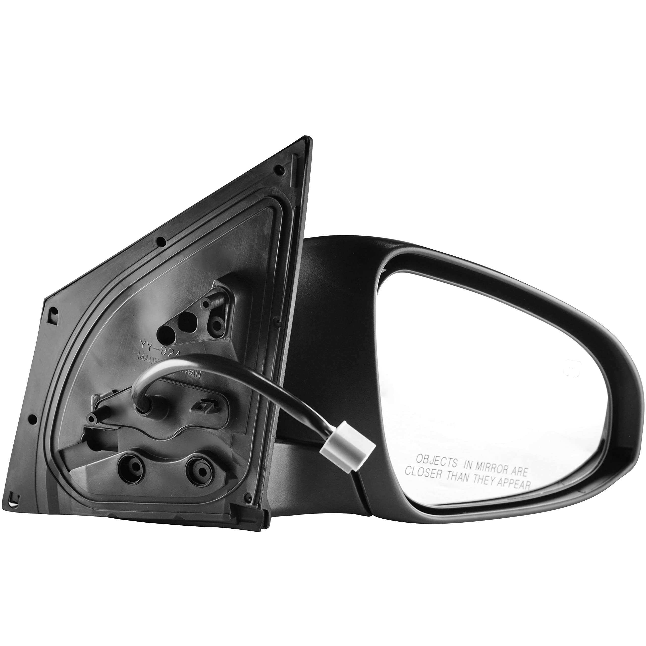 Dependable Direct Passenger Side Unpainted Heated Power Operated With Signal Side View Mirror for 2014-2017 Toyota Corolla - Parts Link #: TO1321295