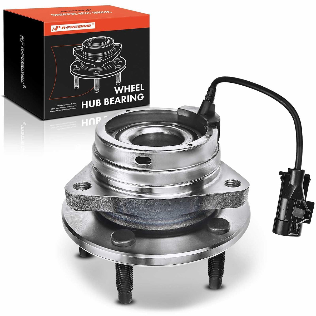 A-Premium Front Wheel Bearing and Hub Assembly with ABS & 5-Lug Compatible with Chevrolet Malibu 2004-2012, HHR SS 2008-2010, Co