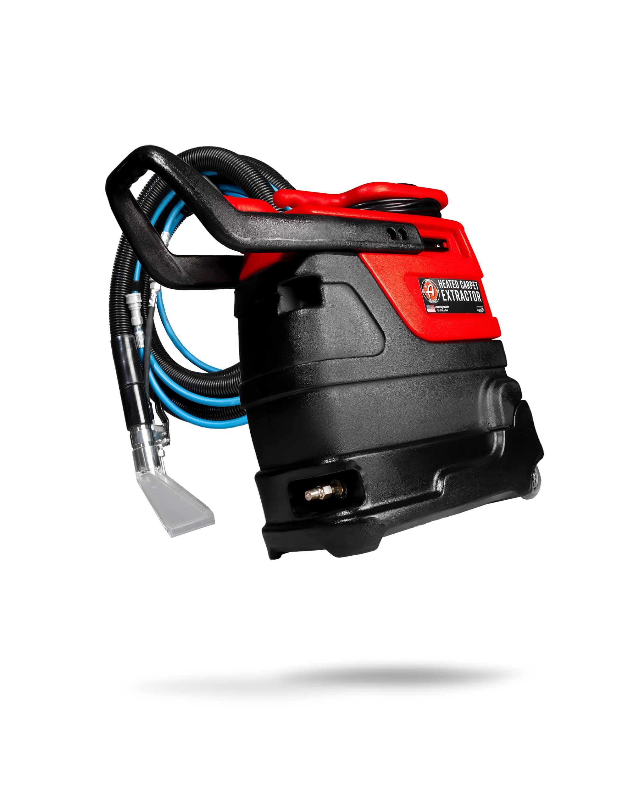 Adam's Polishes Heated Carpet Extractor - Powerful 200 Degree Spot and Upholstery Cleaner, Clear Head Hand Tool, 15 Foot Hose, E