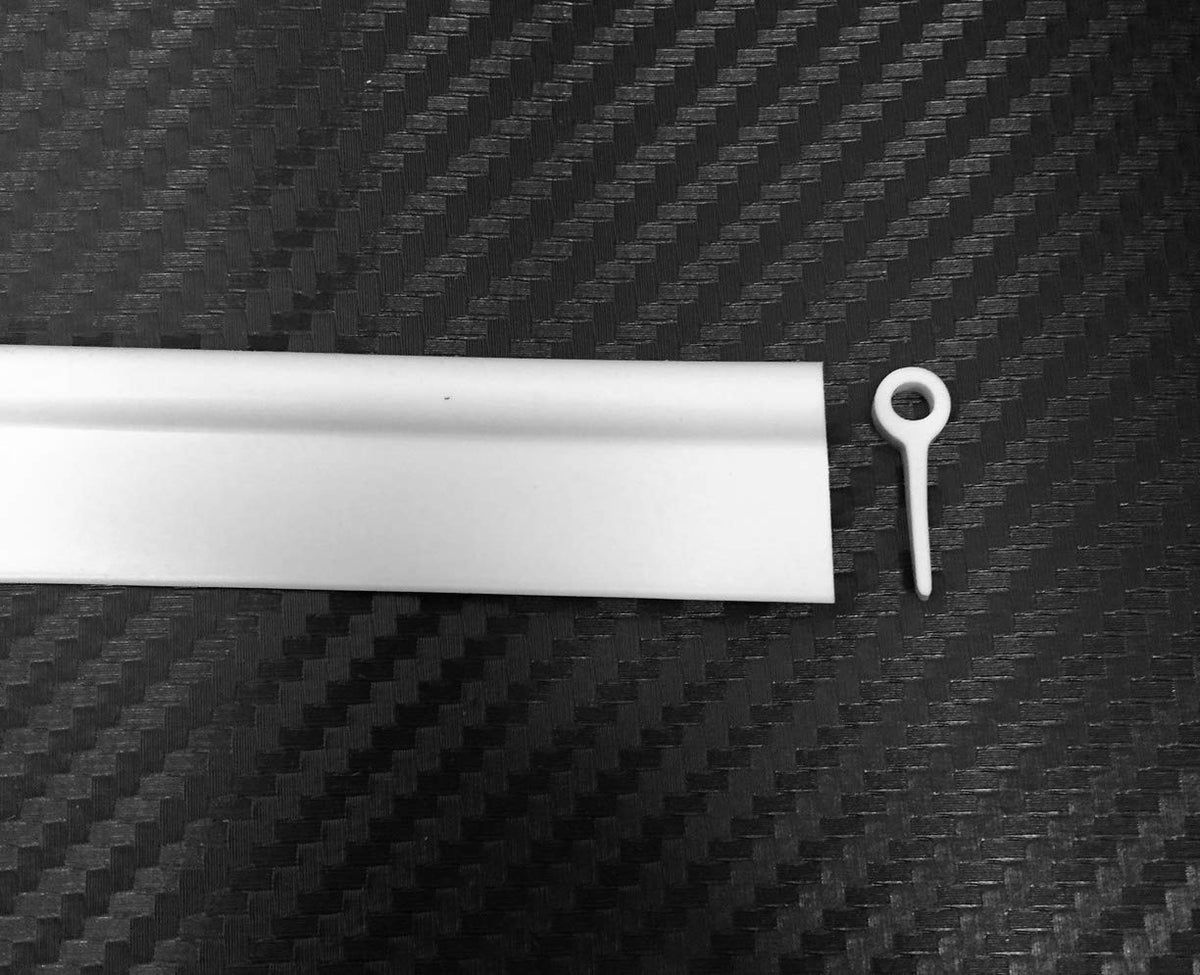 A.A 1/4'' Hollow Bead Welt Vinyl Trailer Rv Cabinet Wall Corner Gimp Trim (25 Ft, White)